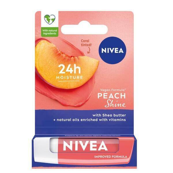 POMADKA NIVEA 4,8G PEACH 6258