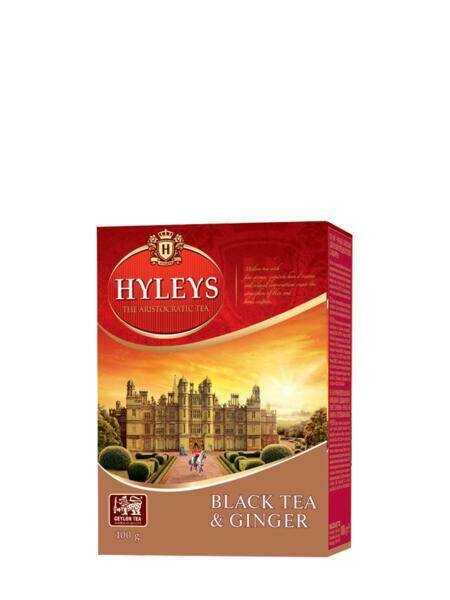 HERBATA HYLEYS 100G BLACK TEA & GINGER