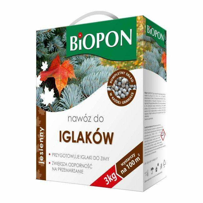 BIOPON NAWÓZ DO IGLAKÓW JESIENNY 3KG