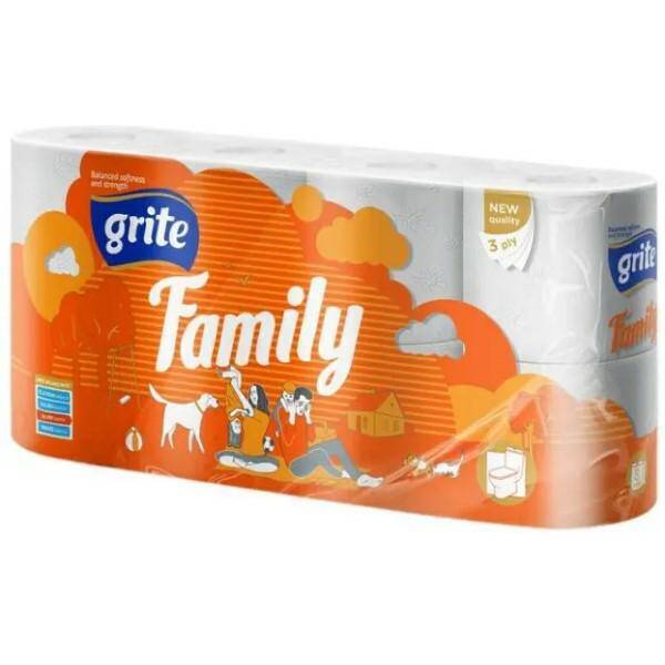 PAPIER TOALETOWY GRITE FAMILY A8