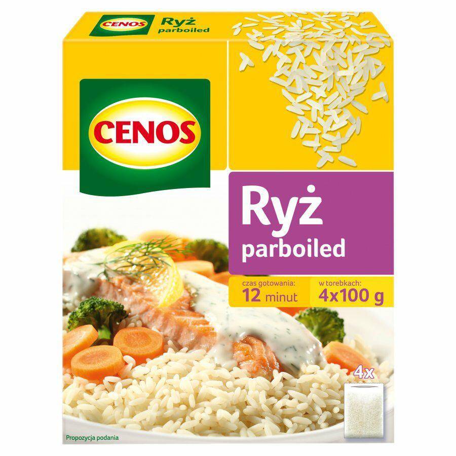 RYŻ CENOS 400G PARBOILED 4X100G 1596