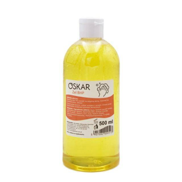 ŻEL BHP DO MYCIA RĄK OSKAR 500ML ZAPAS
