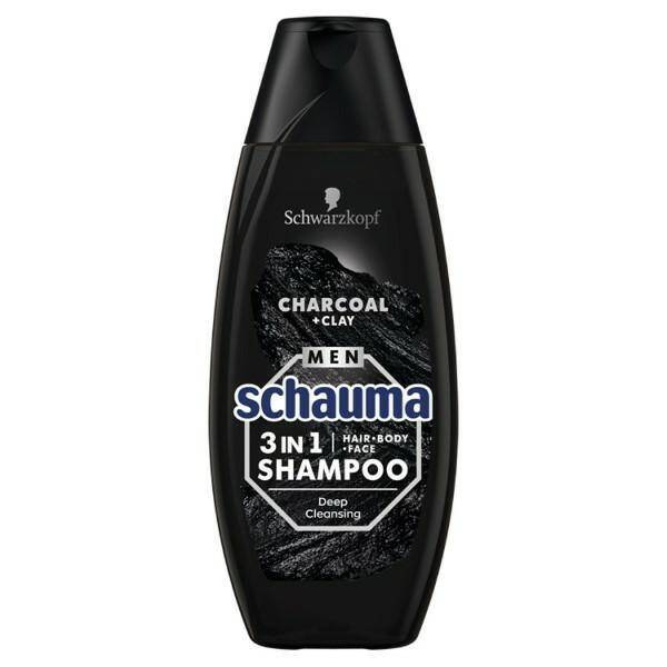 SZAMPON SCHAUMA 400ML MEN 3W1 CHARCOAL