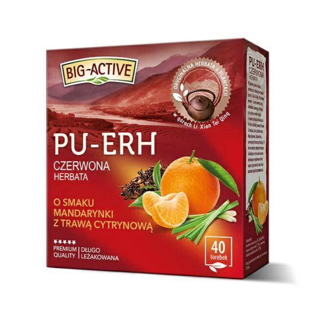 HERBATA BIGACTIVE A40 PU-ERH MANDARYNKA