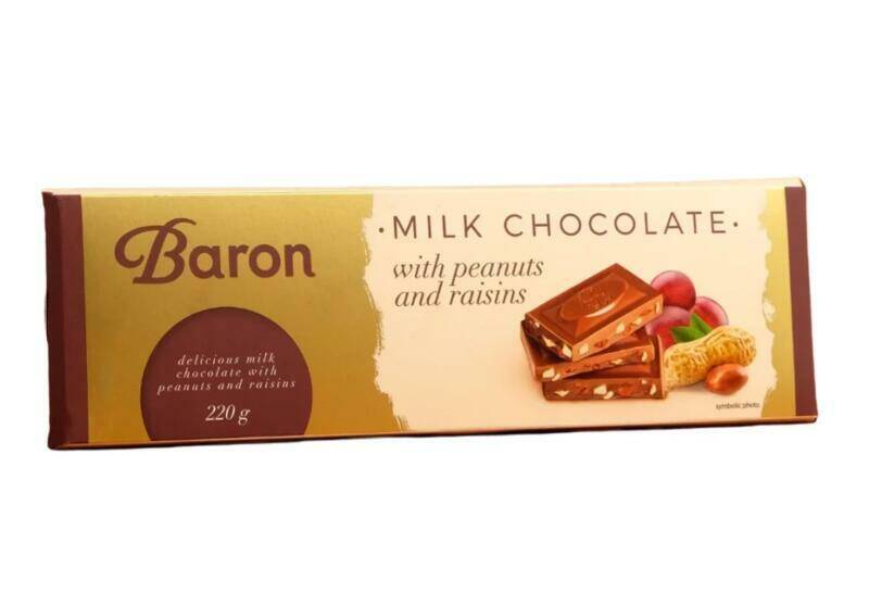 CZEKOLADA BARON 220G MLECZNA BAKALIOWA