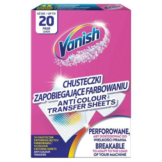 CHUSTECZKI DO PRANIA VANISH A20 KOLOR