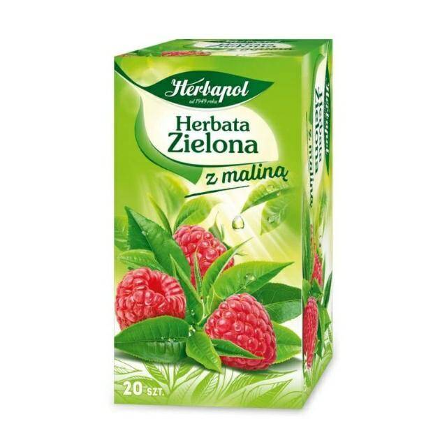 HERBATA HERBAPOL A20 ZIELONA Z MALINĄ