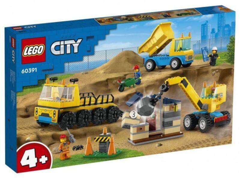 LEGO CITY CIĘŻARÓWKI I DŹWIG Z KULĄ