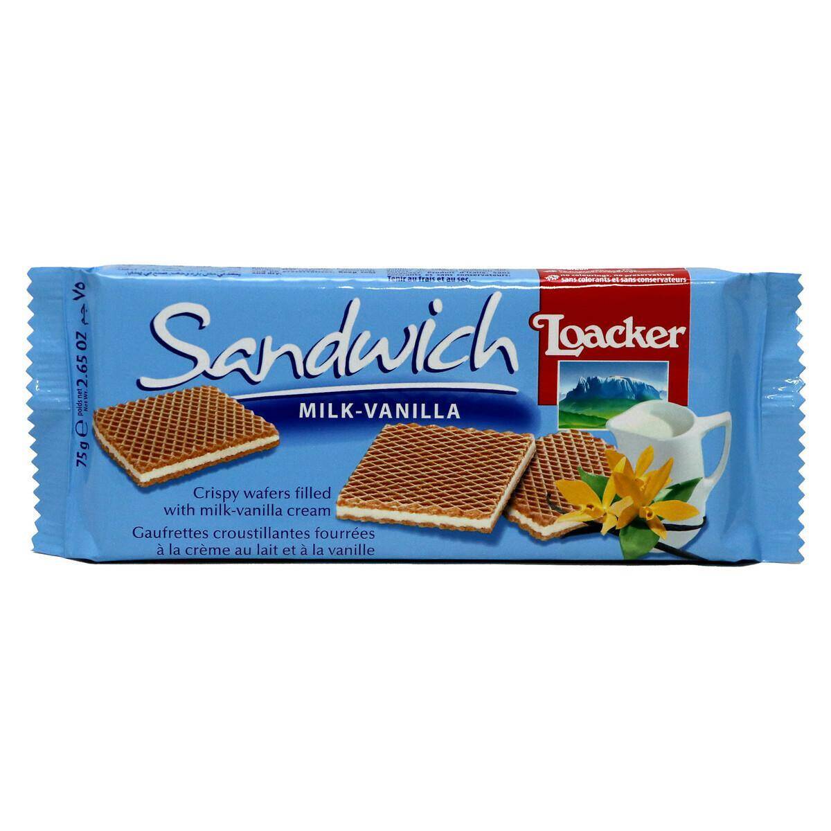 WAFEL LOACKER 25G MILK VANILLA 1362
