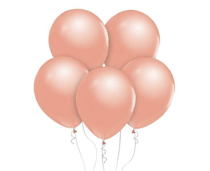 BALONY B&C A10 METALIKI RÓŻOWO ZŁOTE