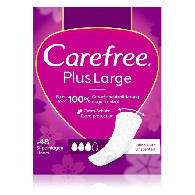 WKŁADKI CAREFREE PLUS A48 LARGE OHNE