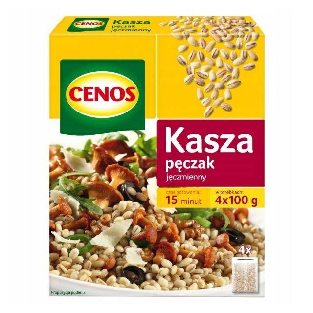 KASZA CENOS 400G JĘCZMIENNA 4X100G PĘCZA