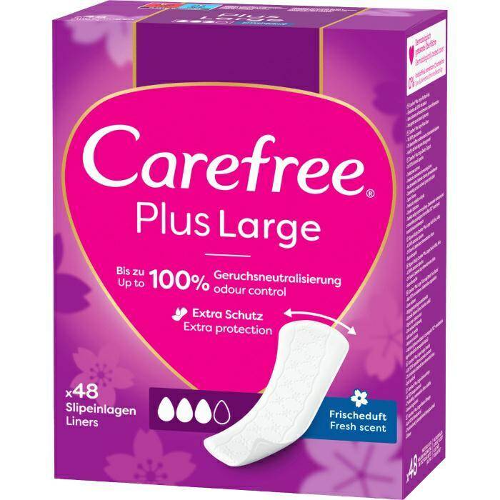 WKŁADKI CAREFREE PLUS A48 LARGE FRESH