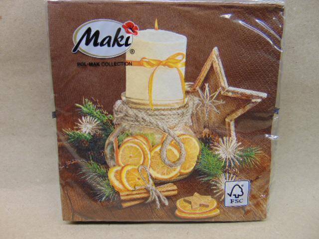 SERWETKI POL MAK BOŻE NARODZENIE MIX