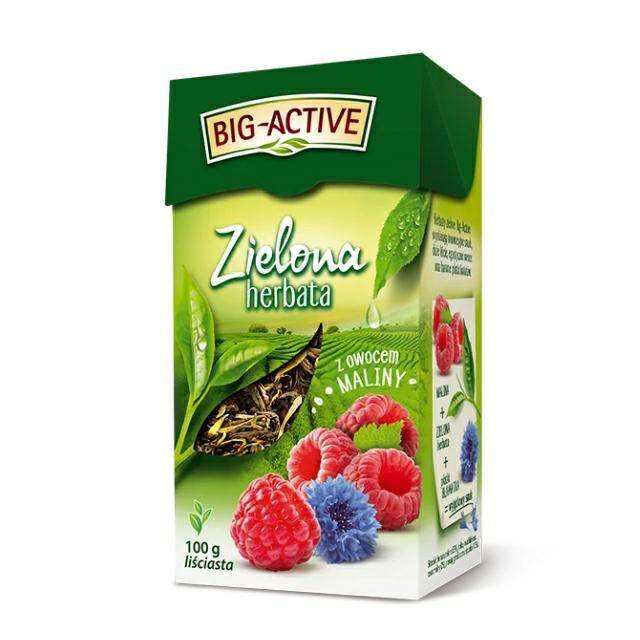 HERBATA BIGACTIVE LIŚC 100G ZIEL Z MALIN