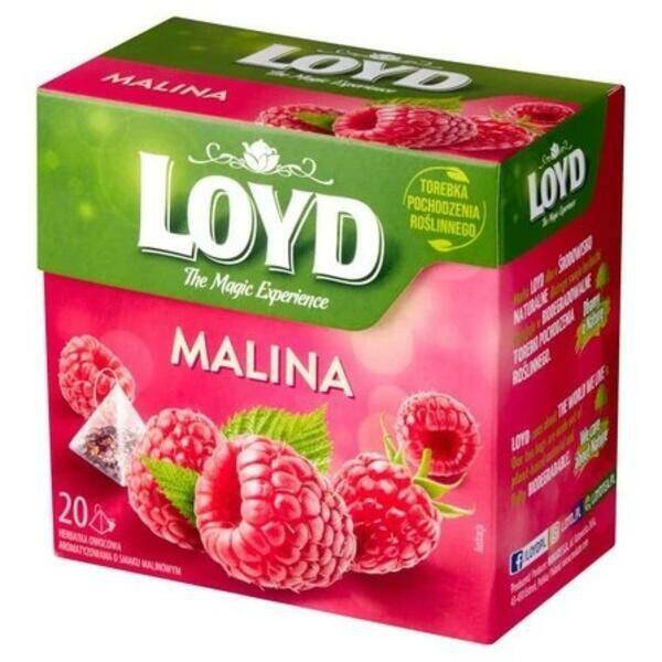 HERBATA LOYD A20 PIRAMIDKI MALINA 4359