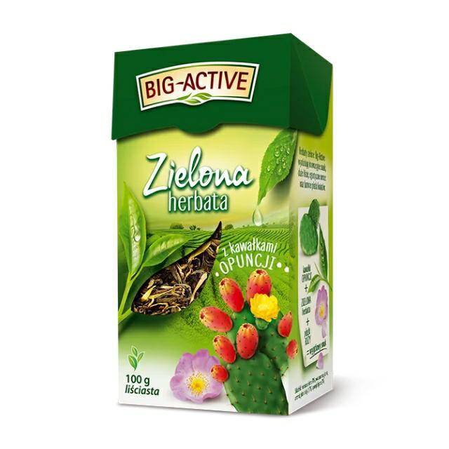HERBATA BIGACTIVE LIŚC 100G ZIEL Z OPUNC