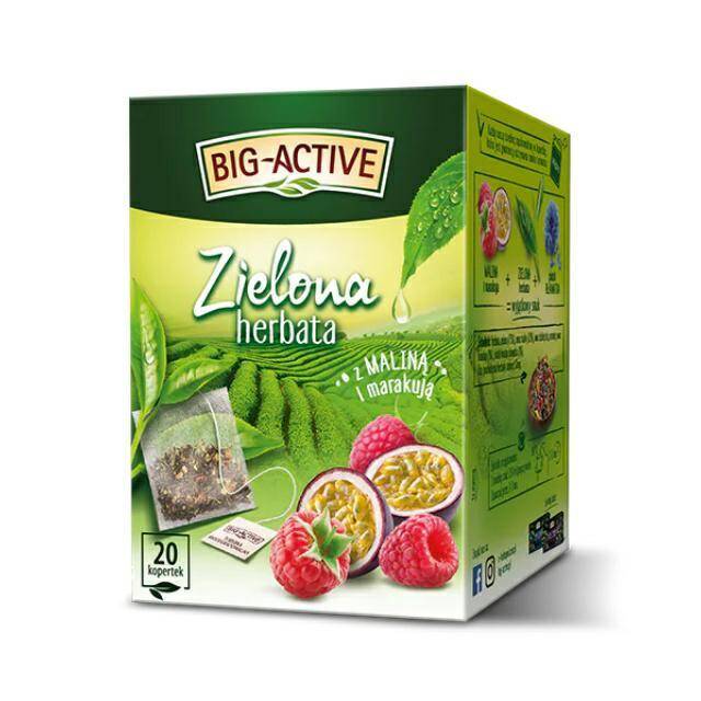 HERBATA BIGACTIVE A20 ZIELONA MALINA