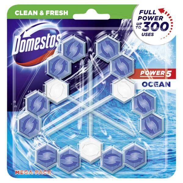 ZAWIESZKA DO WC DOMESTOS 3x55G OCEAN