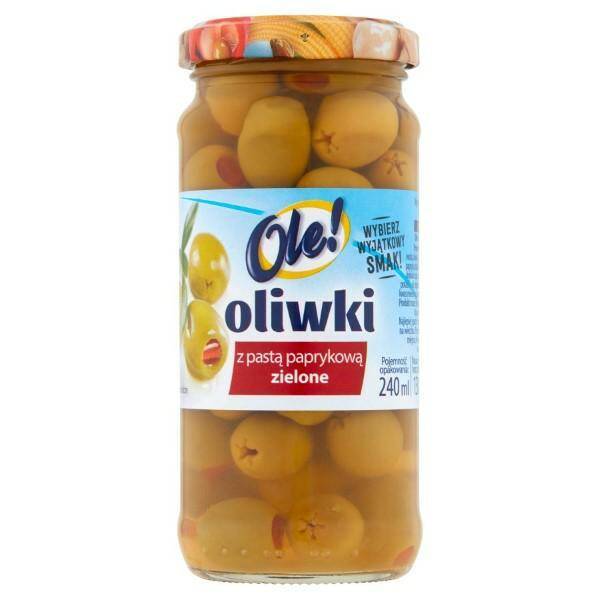 OLIWKI OLE 240ML ZIELONE Z PAPRYKĄ 2218