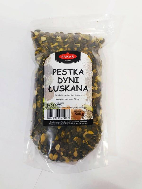 PESTKI DYNI PAKAR 500G ŁUSKANE 2834