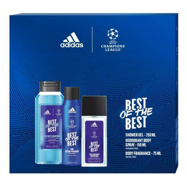 ZESTAW ADIDAS UEFA ŻEL250ML + DEZO150ML