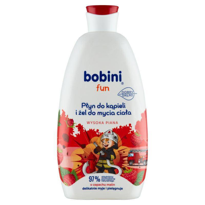PŁYN DO KĄPIELI BOBINI 500ML MALINOWY