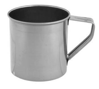KUBEK METALOWY STALOWY DOMOTTI 9CM