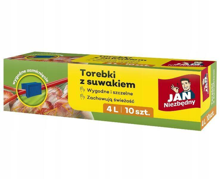 TOREBKI JAN DO ŻYWNOŚCI Z SUWAKIEM 4L 10