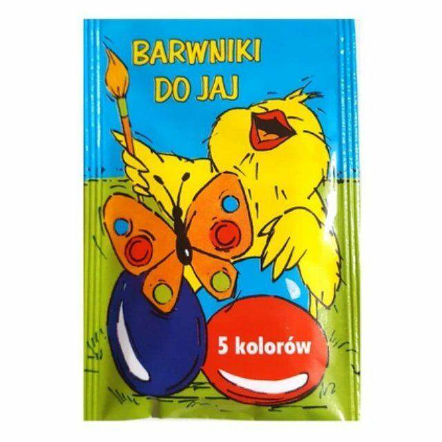 PISANKA BARWNIK DO JAJEK 5 KOLORÓW A1