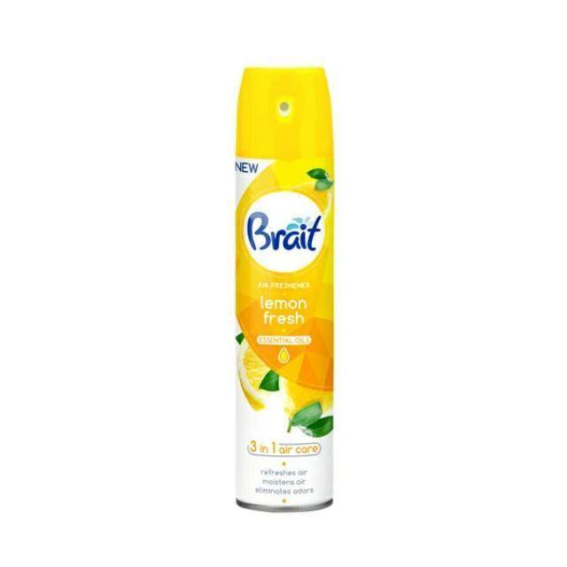 ODŚWIEŻACZ SPRAY BRAIT 300ML LEMON FRES