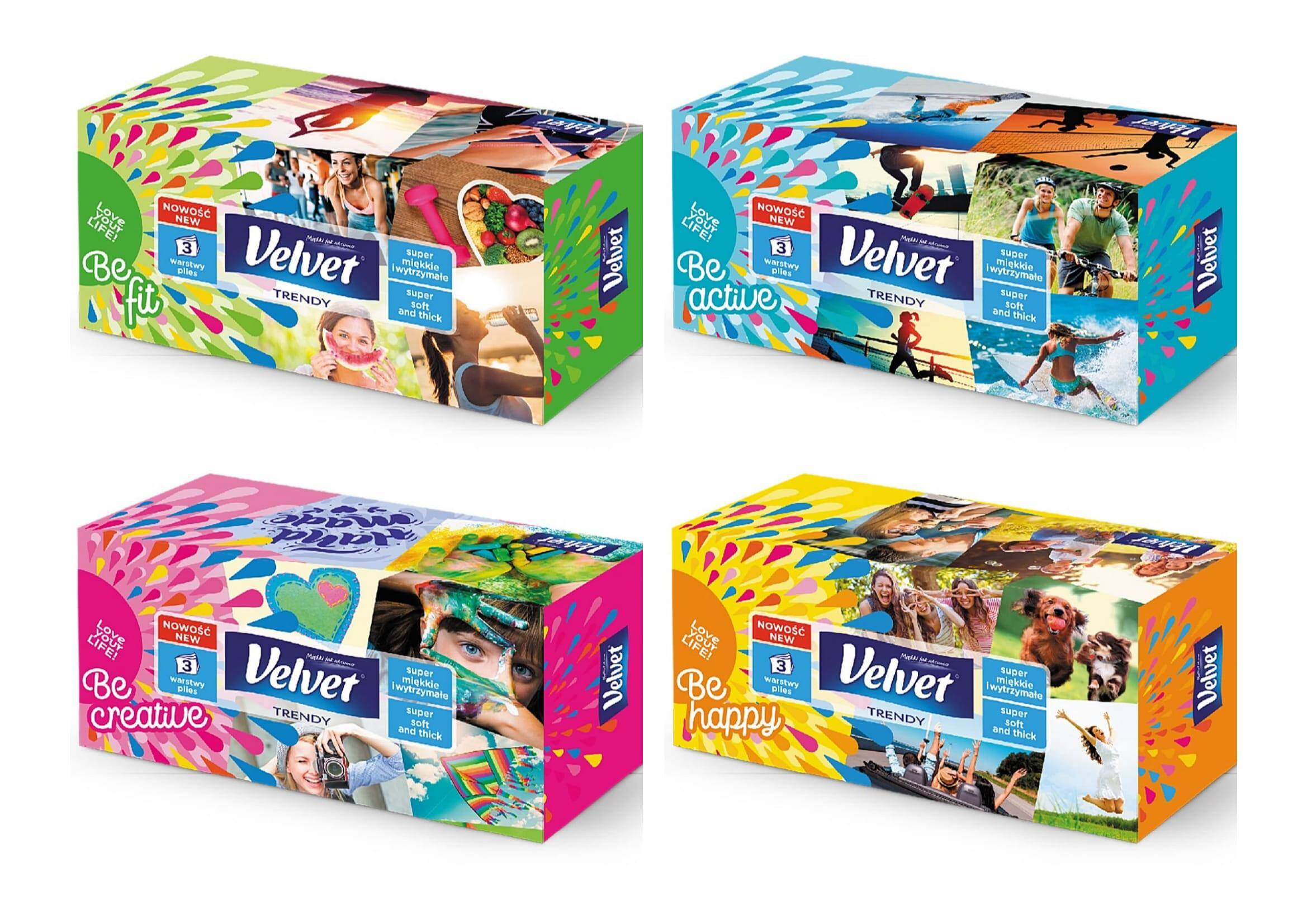 CHUSTECZKI VELVET A120 PASTELS 3 WARSTWY
