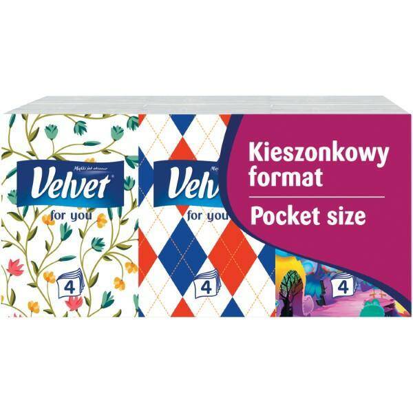 CHUSTECZKI VELVET 6X7 KIESZONKOWY FORMAT