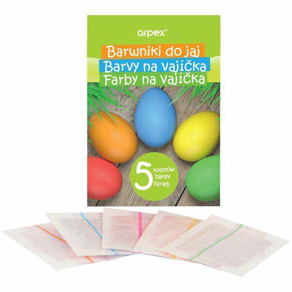 BARWNIKI DO JAJ ARPEX 5 KOLORÓW 8340