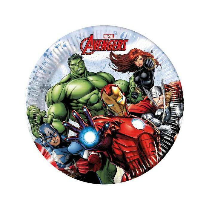 TALERZYKI PAPIEROWE A8 20CM AVENGERS