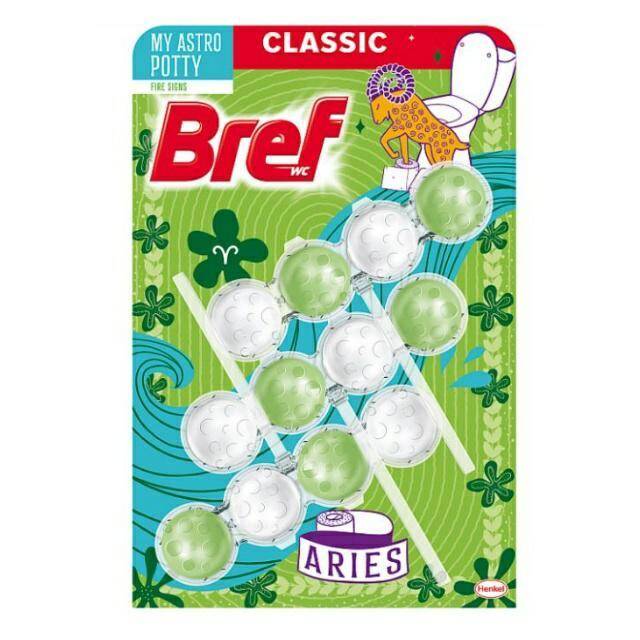 ZAWIESZKA DO WC BREF 3X50G FIRE SIGNS