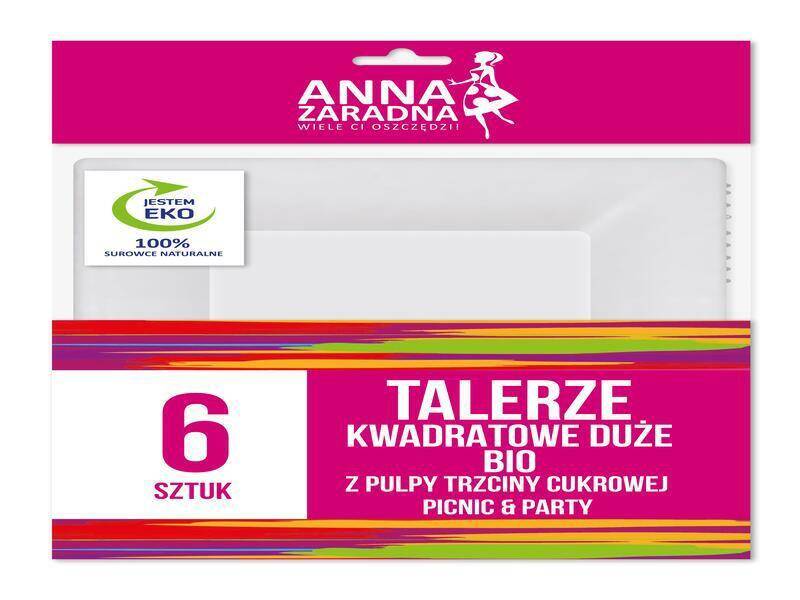 TALERZE KWADRATOWE AZ BIO Z TRZCINY