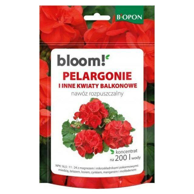 BIOPON NAWÓZ BLOOM 200G PELARGONIE I
