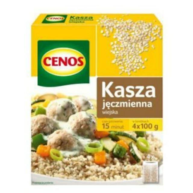 KASZA CENOS 400G JĘCZMIENNA 4X100G WIEJS