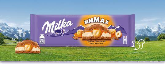 CZEKOLADA MILKA 300G TOFFEE GANZNUSS