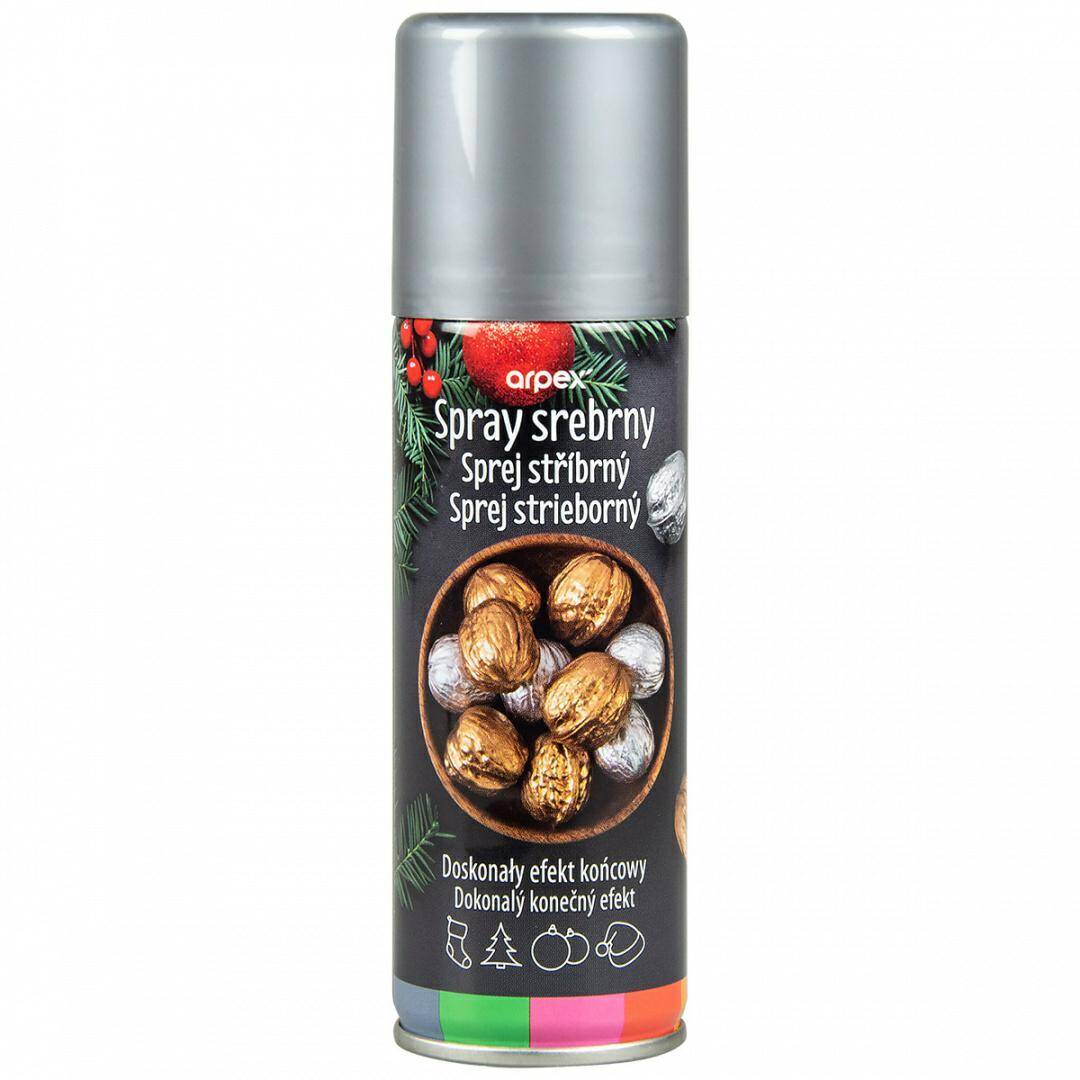 SPRAY DEKORACYJNY ARPEX 125ML SREBRNY