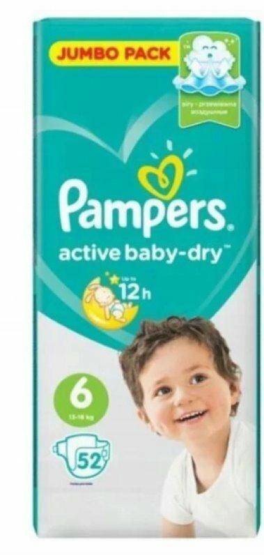 PIELUCHY PAMPERS ACTIVE BABY DRY A52 6