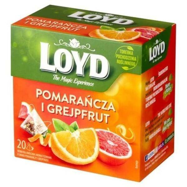 HERBATA LOYD A20 PIRAMIDKI POMARAŃCZA