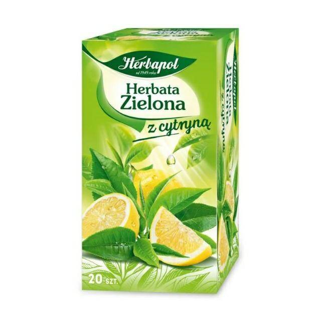 HERBATA HERBAPOL A20 ZIELONA Z CYTRYNĄ