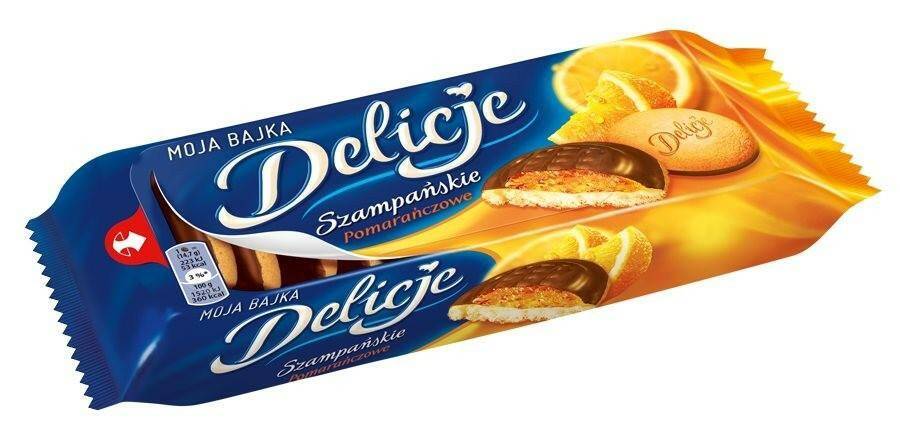 CIASTKA DELICJE 147G POMARAŃCZA 8438