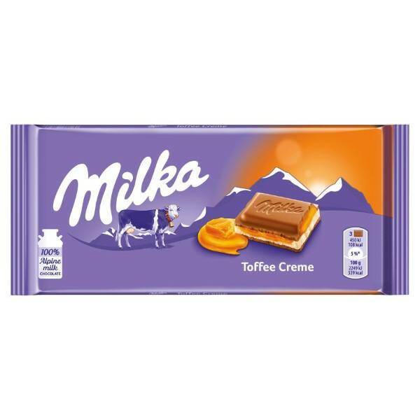 CZEKOLADA MILKA 100G TOFFEE CREME 3491
