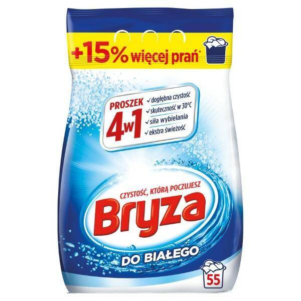 PROSZEK DO PRANIA BRYZA 4w1 3,57KG BIEL