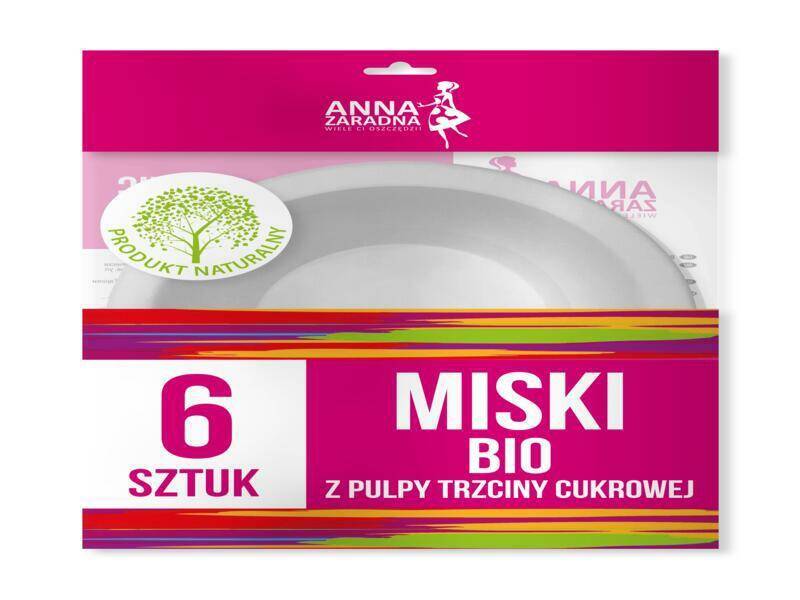 MISKI AZ BIO Z TRZCINY CUKROWEJ A6