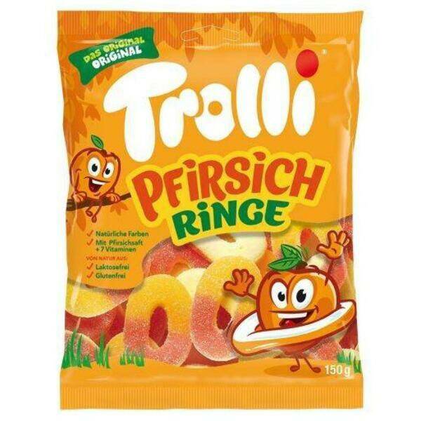 ŻELKI TROLLI 150G PFIRSICH RINGE 3436