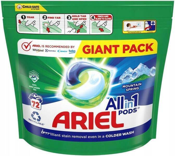 KAPSUŁKI ARIEL A72 ALL IN 1 MONTAIN